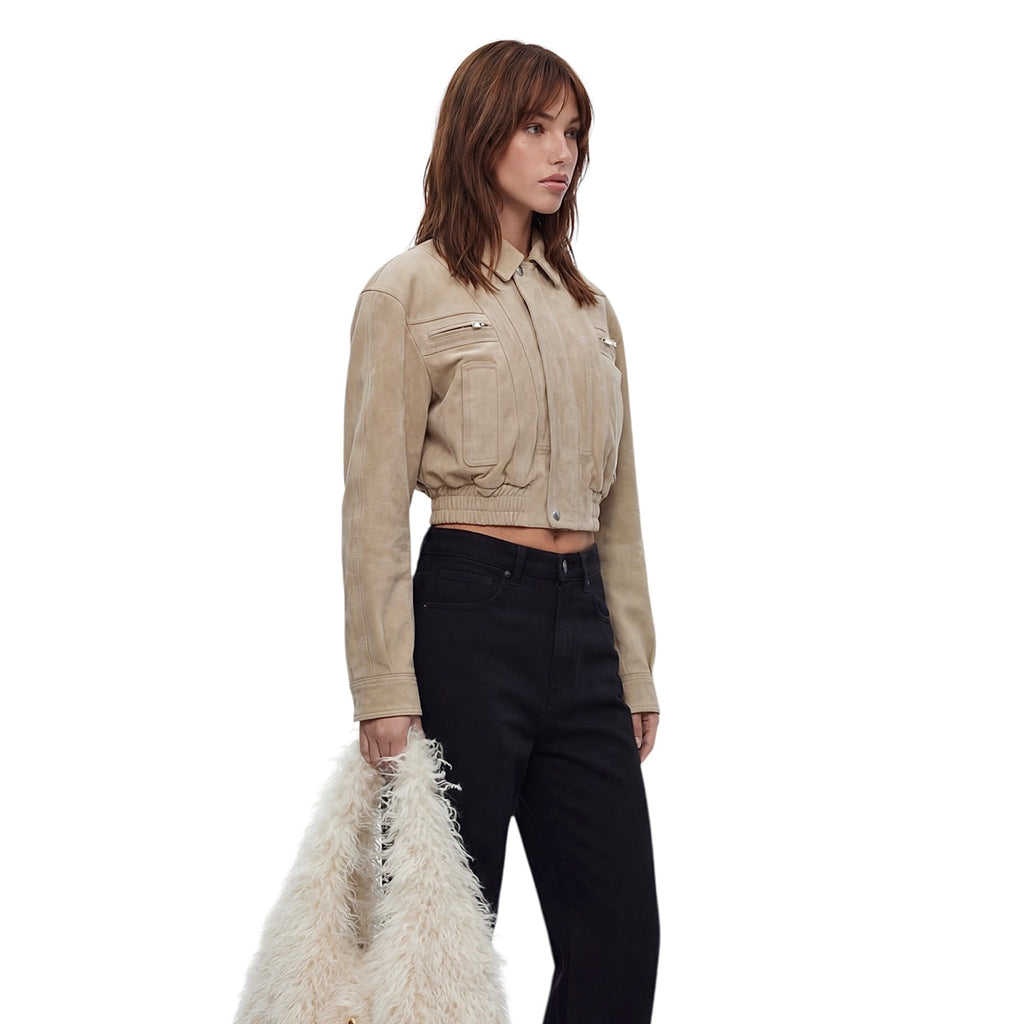 SUEDE BOMBER JACKET